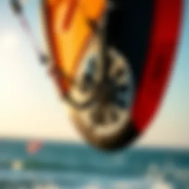 The Art of Kite Design Close-up of a kite showcasing its technical design features