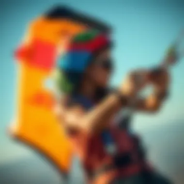 Understanding Kite Dynamics A kiteboarding enthusiast analyzing kite dynamics in varying wind conditions