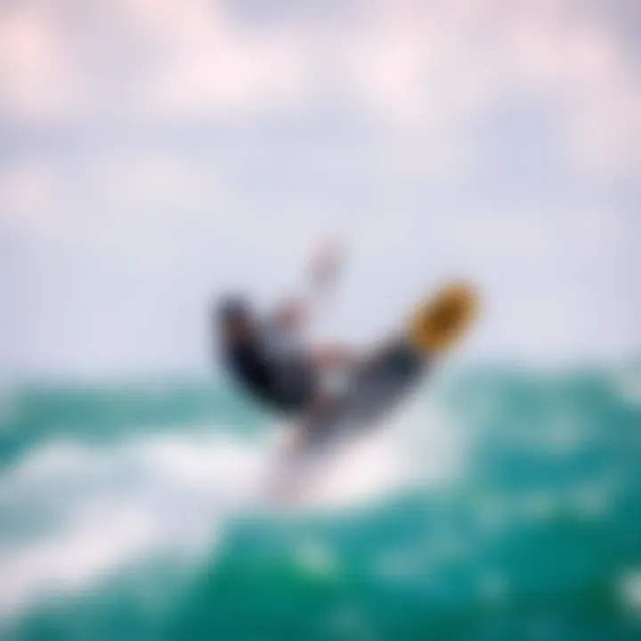 Mastering Wind Patterns A rider seamlessly maneuvering through diverse wind patterns