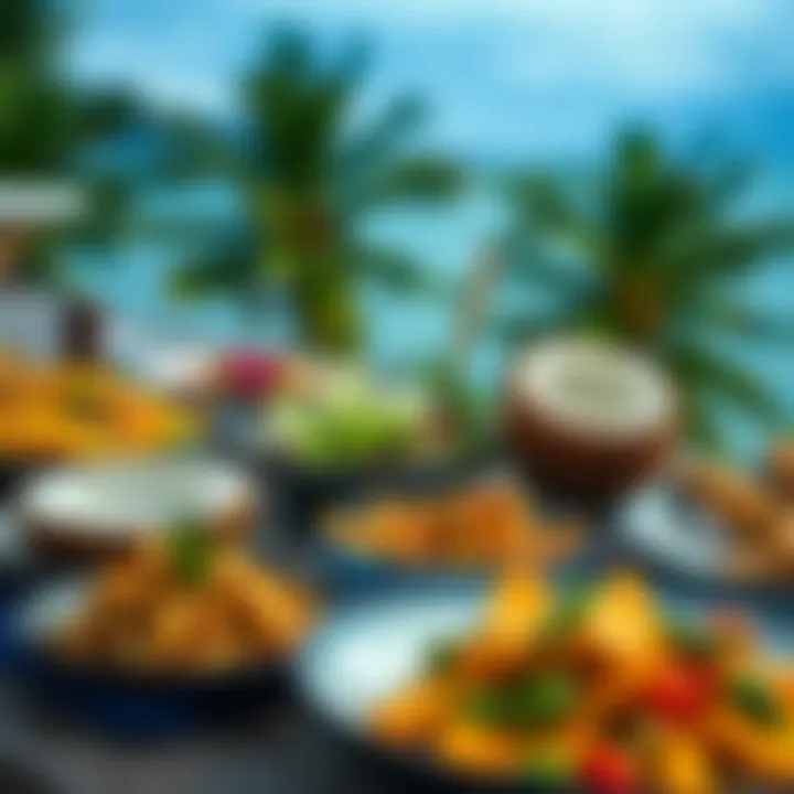 Local cuisine featuring coconut in various dishes