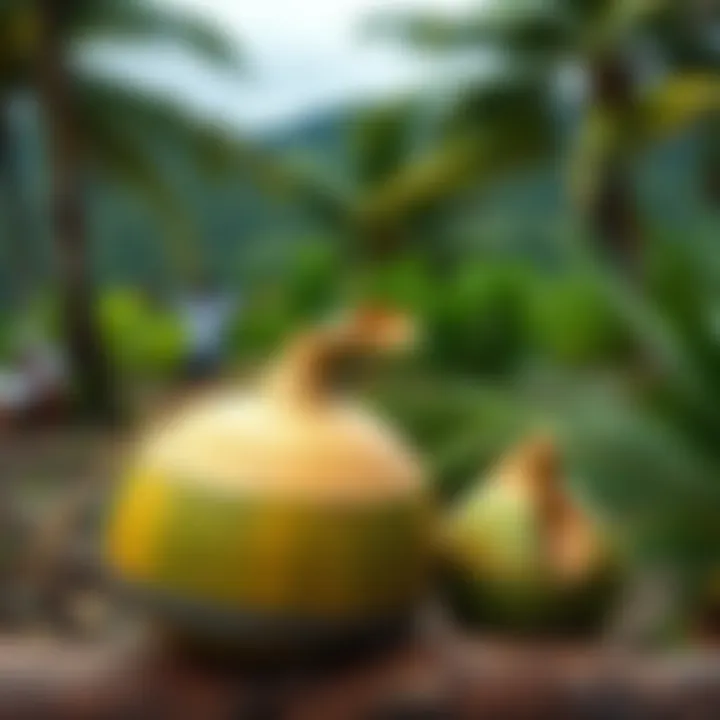 Traditional St. Lucian crafts made from coconut materials