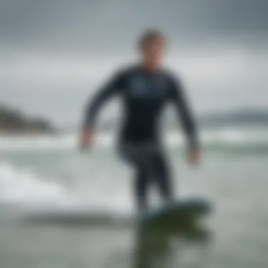 Kiteboarding enthusiast wearing an XL short wetsuit in action