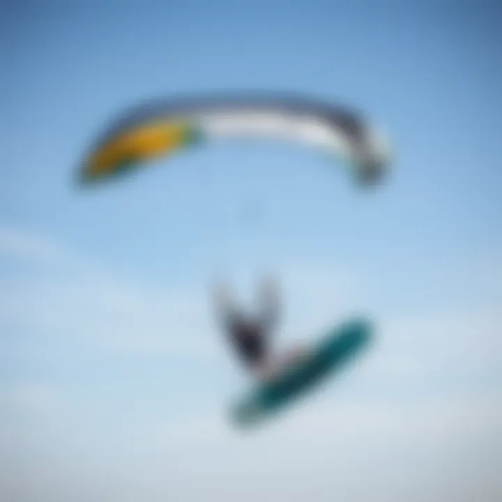 Advanced Techniques with a Three-Line Trainer Kite A seasoned rider demonstrating advanced techniques with a three-line trainer kite