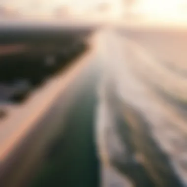Aerial view of the stunning shoreline at St. George Island
