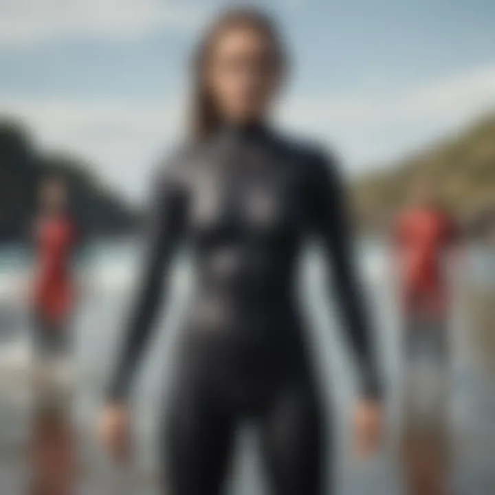 Various styles of Mystic wetsuits displayed for different water conditions.