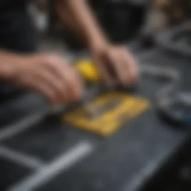 Close-up view of Naish foil maintenance tools