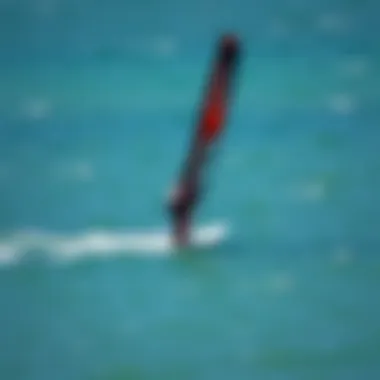 Efoil in Motion An efoil gliding smoothly over the water, demonstrating its performance in action.