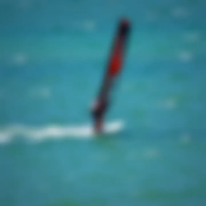 Efoil in Motion An efoil gliding smoothly over the water, demonstrating its performance in action.