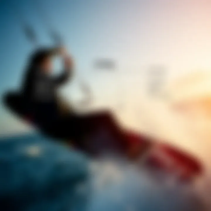 Physics of Lift and Drag A detailed diagram illustrating the physics of lift and drag in kiteboarding.