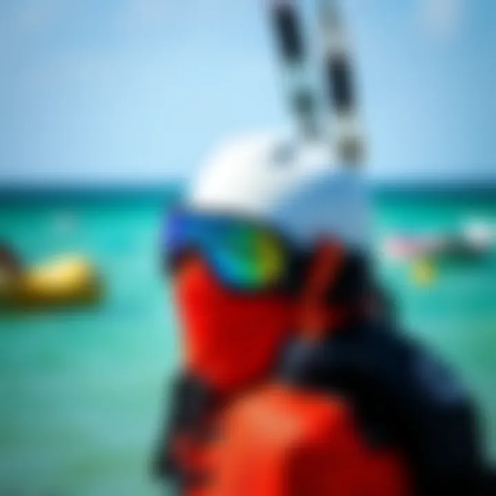 Safety equipment for kitesurfing