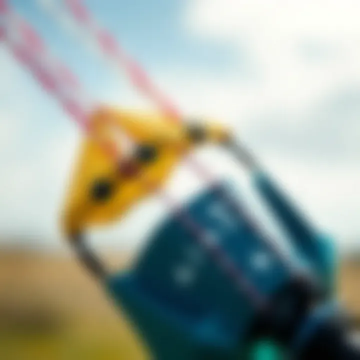 Detailing of Small Kite Design A close-up of a small kite's intricate design and materials