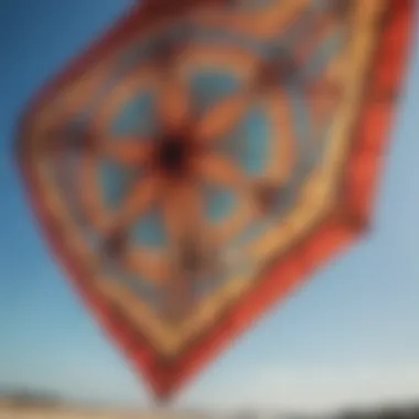 Close-up of the intricate design and materials used in ultralight kites