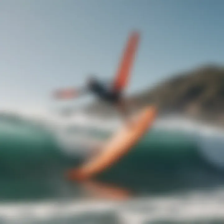 Safety measures and techniques for wing surf SUP