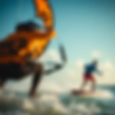 Kiteboarders engaging in dynamic performance testing with Woo Kite 3.0.