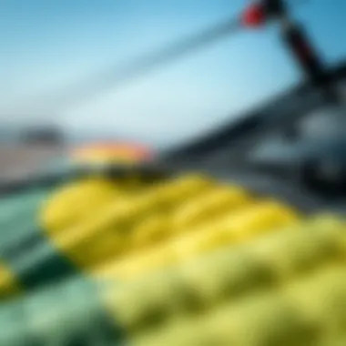 Innovative Materials in F1 Kite Construction Close-up of F1 kite materials highlighting innovation