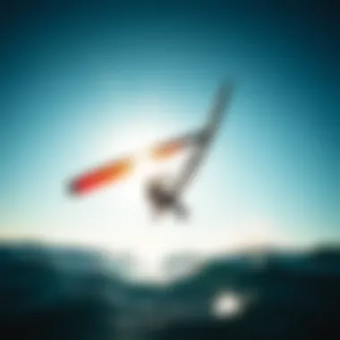 High-Performance Wing in Action High-performance wing for foiling in action