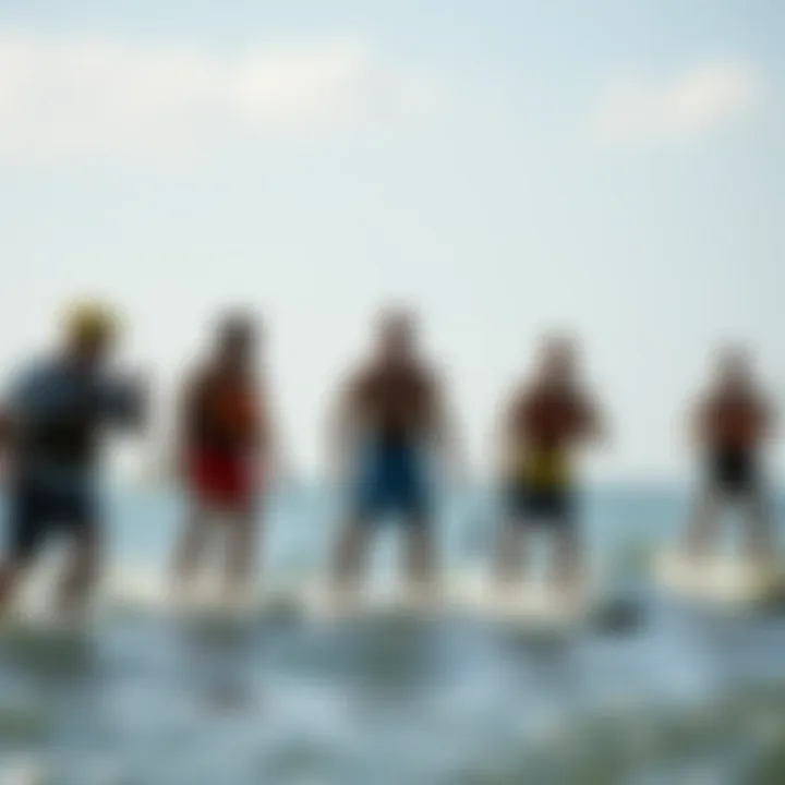 Community Insights in Foilsurfing Group of foilsurfers sharing tips and techniques