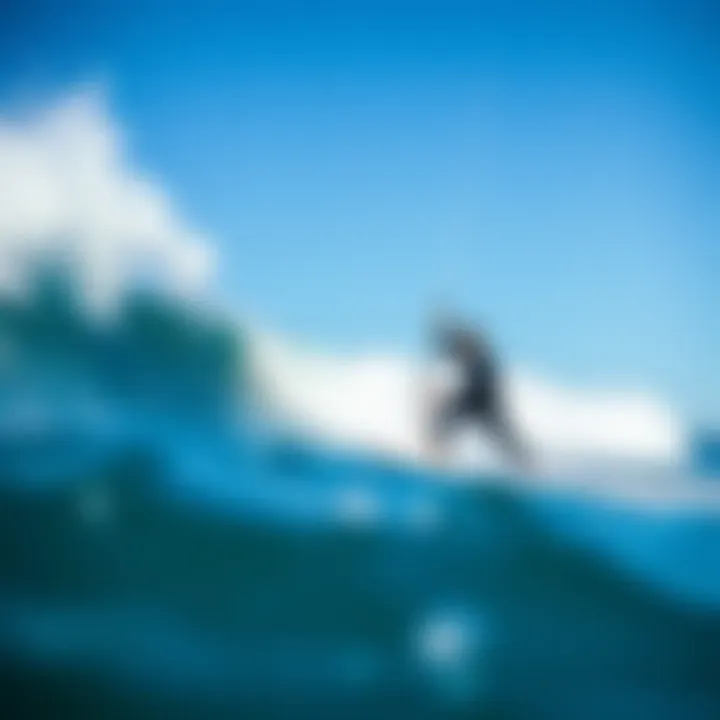 Ideal Foilsurfing Conditions Stunning foilsurfing location with waves