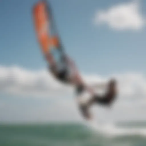 Kiteboarders harnessing wind at Gulf Breeze