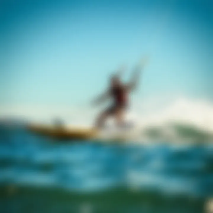 Riding techniques for hydro foils demonstrated on water