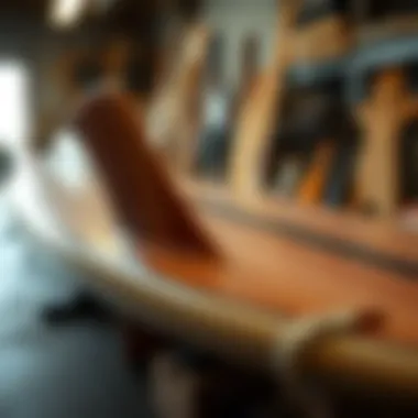 Various materials used in constructing hydrofoil surfboards