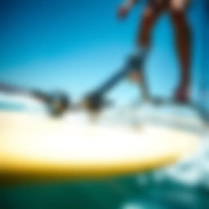 Understanding Hydrofoil Mechanics Close-up of hydrofoil technology