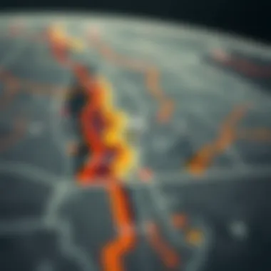 A detailed wind speed map of Iowa showcasing variations across regions