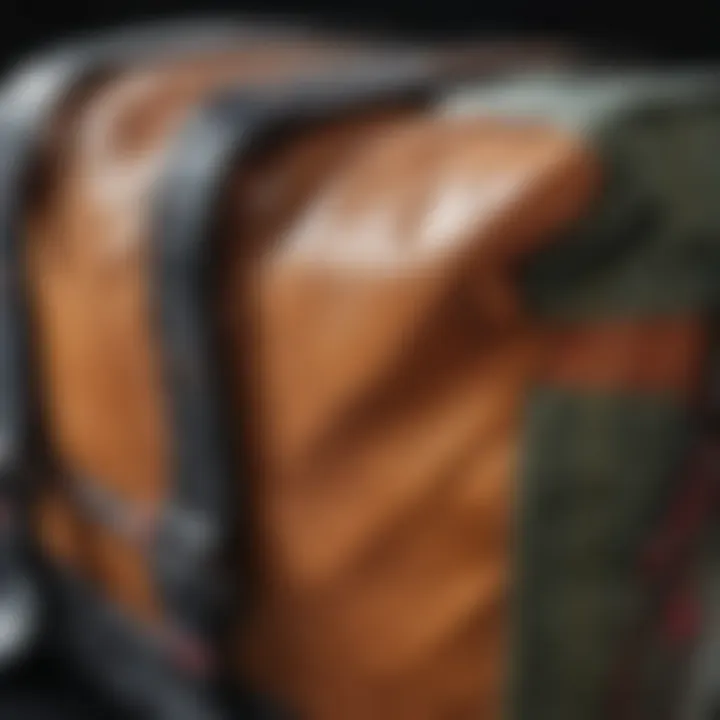 Close-up of a high-quality kite bag showcasing its durable material