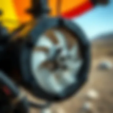 A detailed look at the materials used in kite pump construction, highlighting durability.