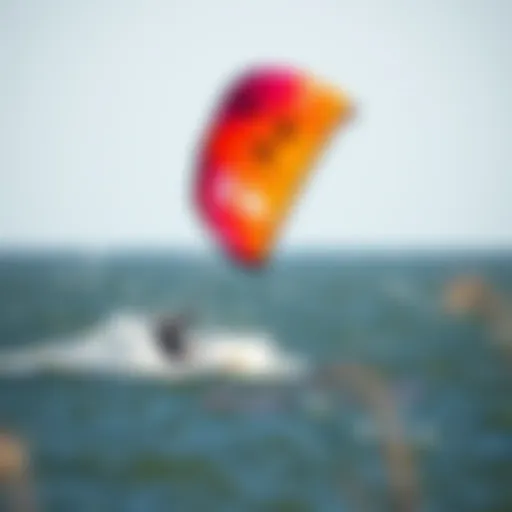 Thrilling Kite Surfing Action Vibrant kite surfing action in the Bay Area waters