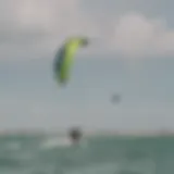 Vibrant kite surfing scene at Corpus Christi beach