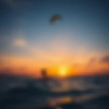 Sunset Kite Surfing Experience Kite surfers enjoying the sunset in Miami