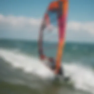 An array of colorful kiteboarding lines displayed neatly.