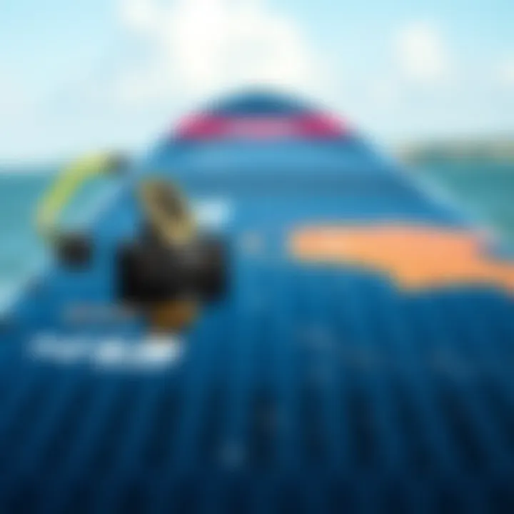 Essential Maintenance for Longevity Illustration of carbon kiteboard maintenance tips and practices.