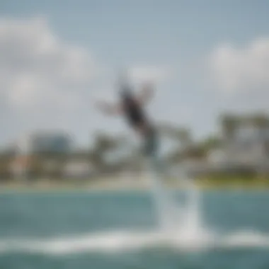 Community kiteboarding event showcasing riders