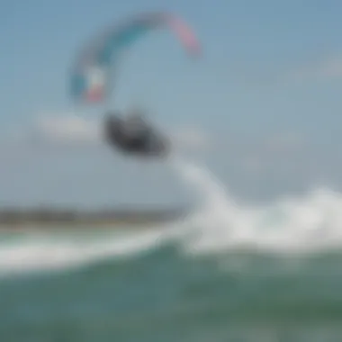 Understanding Local Wind Dynamics in Kiteboarding Local kiteboarding spot with varying wind conditions