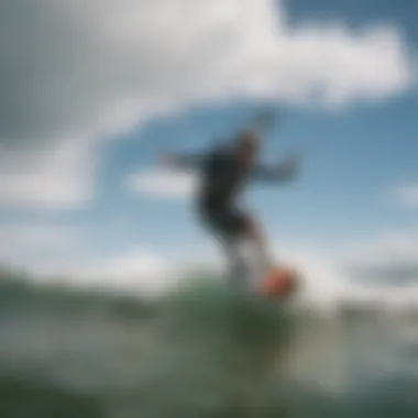 Mastering Wind Patterns in Kiteboarding Kiteboarder navigating strong winds