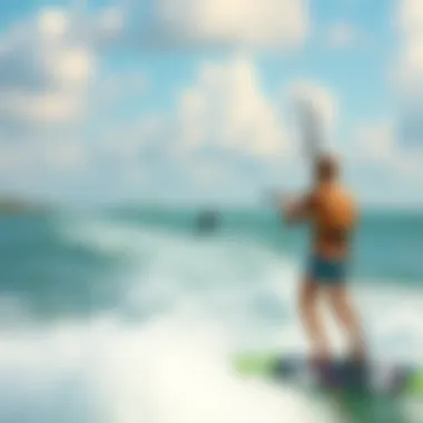 Serene Sarasota Coastline for Kitesurfing A serene view of Sarasota's coastline ideal for kitesurfing