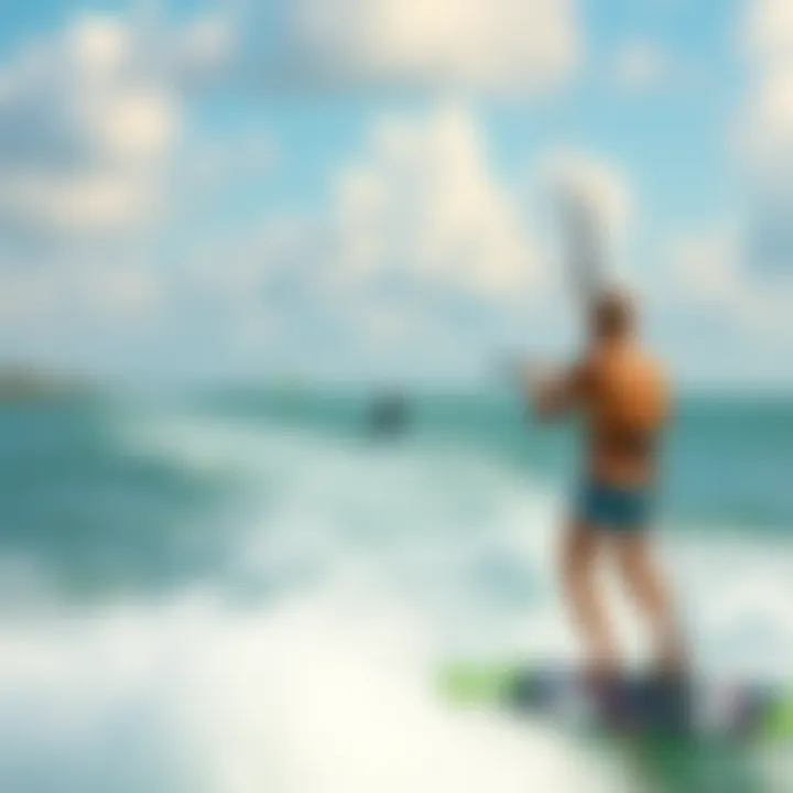 Serene Sarasota Coastline for Kitesurfing A serene view of Sarasota's coastline ideal for kitesurfing