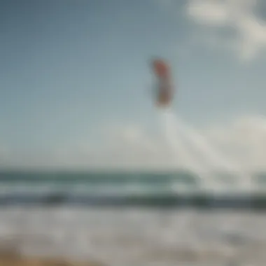 Scenic view of kitesurfing in West Palm Beach