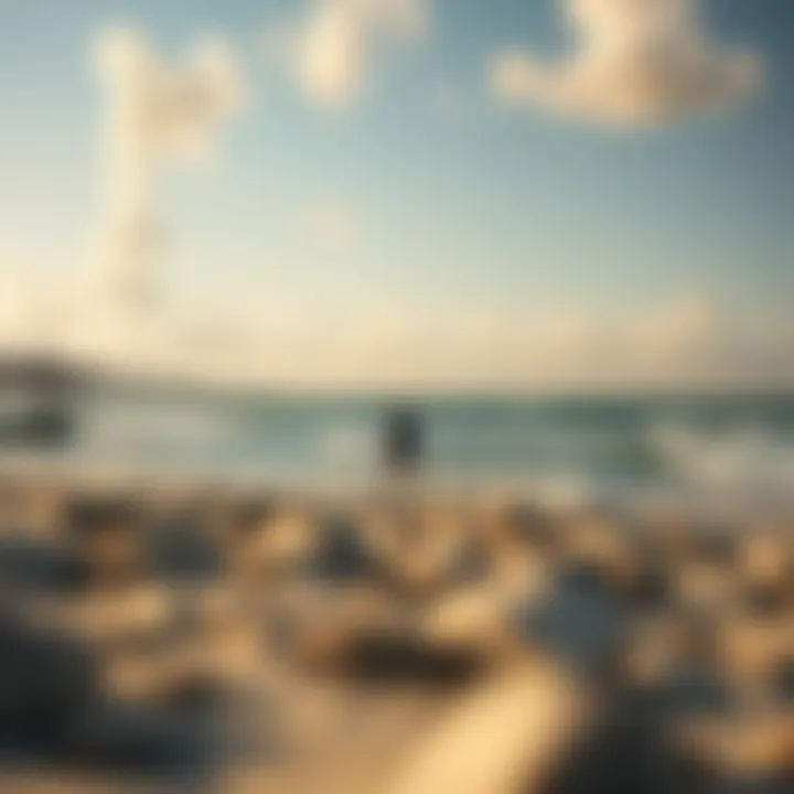 A stunning view of Kiwengwa beach during kiteboarding season