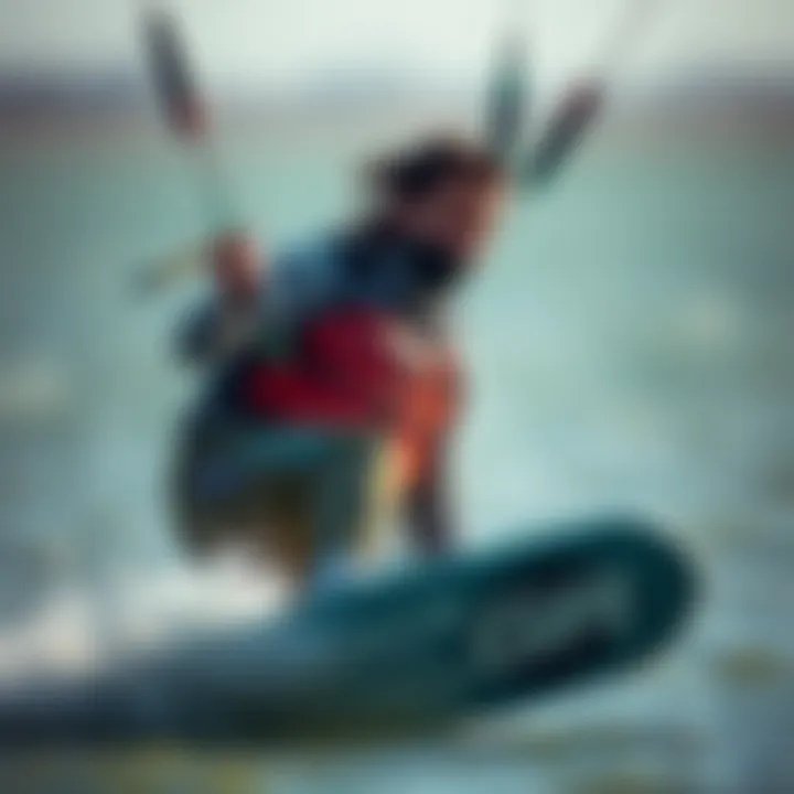 Kiteboarder in Action with Liquid Force CGA Vest Kiteboarder wearing Liquid Force CGA vest in action on the water