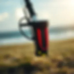 Liquid Force kite pump showcasing its sleek design