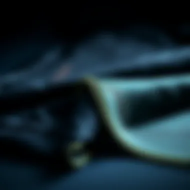 Material samples used in the Mystic wetsuit demonstrating flexibility and durability