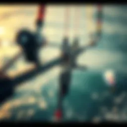 Detailed view of the Naish bar highlighting its innovative design.