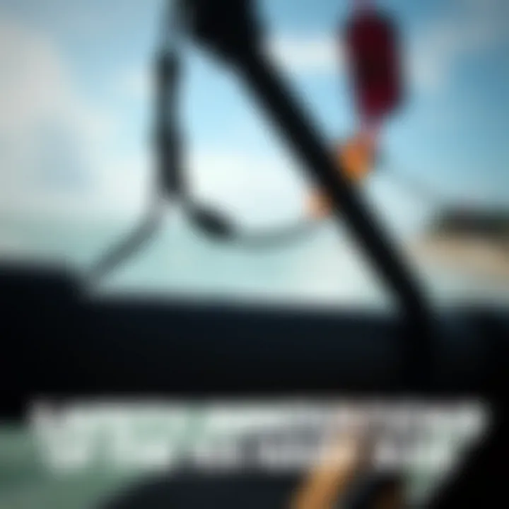 Safety Innovations of the Naish Bar Close-up of Naish bar technology showcasing safety features.