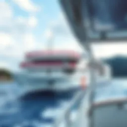 Ferry departing from St. Maarten