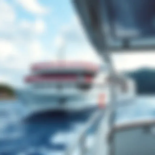 Ferry departing from St. Maarten