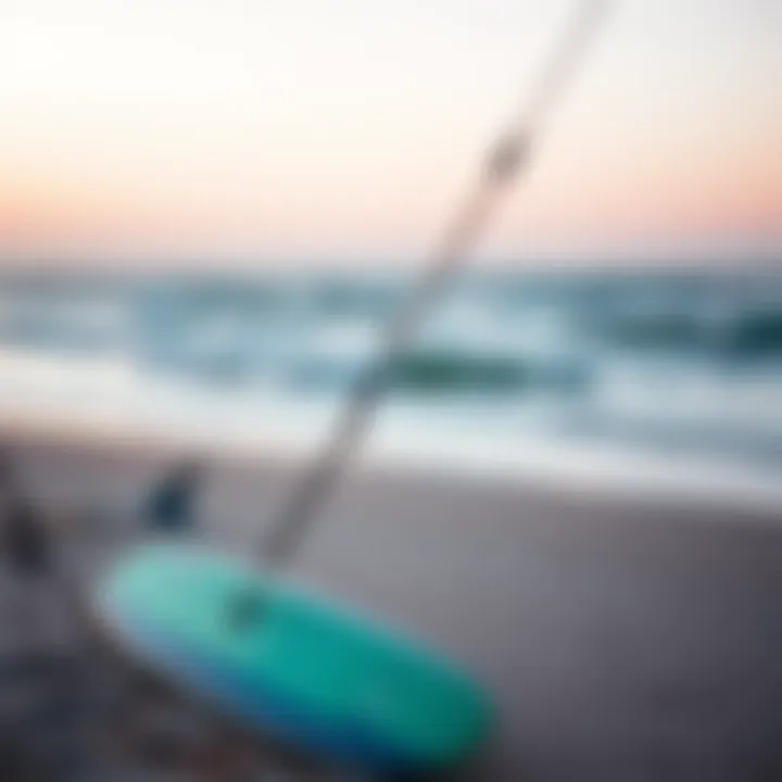 Patagonia Yulex kiteboarding gear on the beach