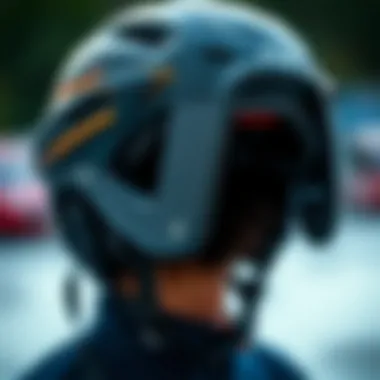 Detailed look at the ergonomic design of the Predator Skate Helmet highlighting comfort.